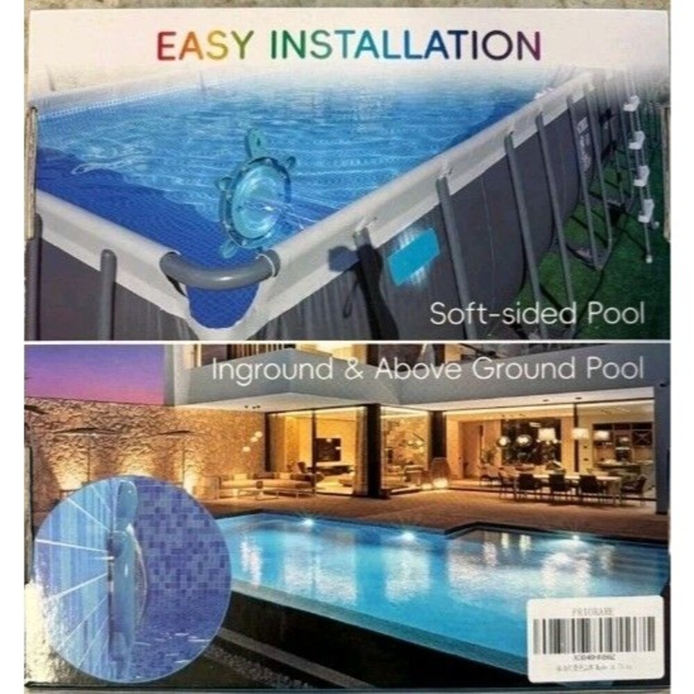 Priorare LED Pool Light Turtle RBIC App Control IP68 Waterproof XZM-F018 Blue